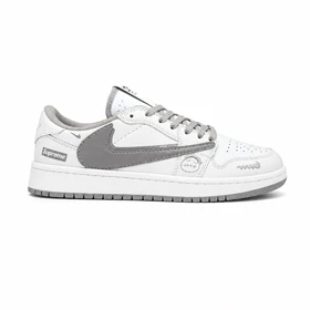 کفش و کتانی مردانه مدل نایک ترویس NIKE TRAVIS رنگ سفید طوسی کد 30246