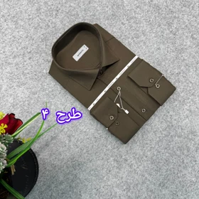 پیراهن ساده مردانه قواره کلاسیک تترون کارخونه یزد _ استین بلند