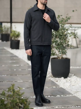 کاپشن فوتر ذغالی کارلوتی کد j202