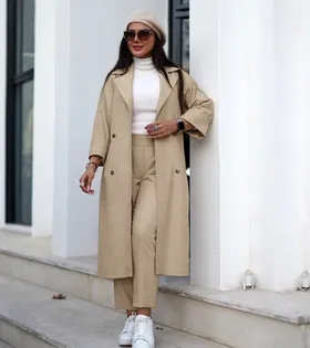 ست مانتو و شلوار مدل فلورا