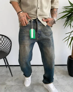 شلوار بگ کثیفشور ساده PULL & BEAR