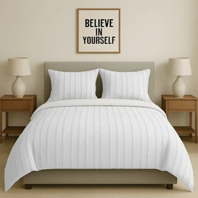 سرویس روتختی کاوری مینیمال طرح برجسته راه راه