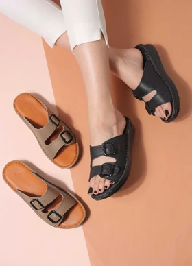 کفش صندل زنانه چرم واکر