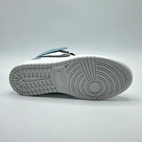 کفش کتانی اسپرت ساق‌دار مردانه رنگ آبی مشکی مدل نایک NIKE Jordan 1 low
