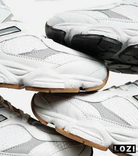 کفش کتانی مردانه سفید طوسی NEW BALANCE 9060
