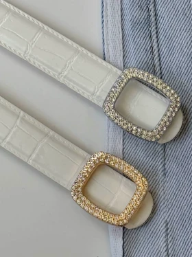 1643- کمربند پلاک نگین‌دار