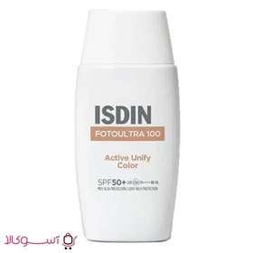 کرم ضد آفتاب رنگی ایزدین مدل active unify حجم 50 میل