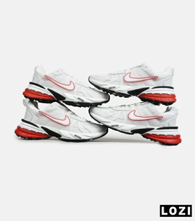 کفش کتانی مردانه و زنانه سفید قرمز Nike cushlon