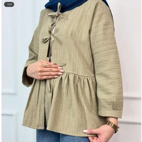 شومیز زنانه عروسکی چین‌دار
