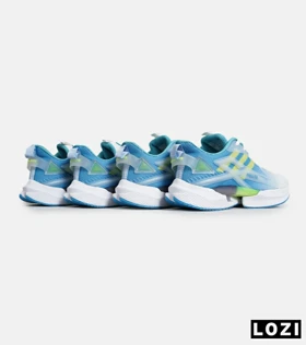 کفش کتانی مردانه و زنانه آبی لیمویی سفید Adidas SUPERNOVA 3