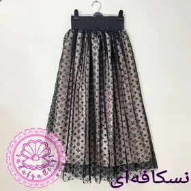 دامن زنانه گیپور لویی ویتون بلند در رنگبندی متنوع