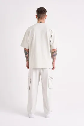 تیشرت مردانه Dama Patch خاکستری سایز بزرگ M1966