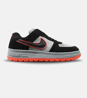 کفش کتانی بزرگ پا طوسی قرمز مشکی نایک NIKE AIR FORCE