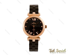 ساعت زنانه رومانسون مشکی رزگلد Romanson-3731-L