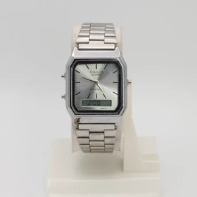ساعت مچی مردانه کاسیو نوستالژی Casio AQ-230 دوزمانه کلاسیک