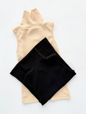 کراپ تاپ کبریتی یقه اسکی