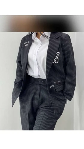 کت و شلوار دیپلمات گلدوزی 55280