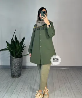مانتو گلدوزی بهار