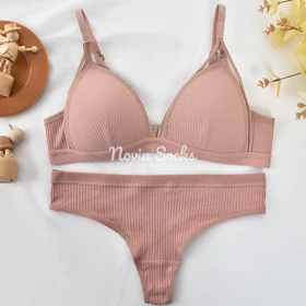 ست شورت و سوتین کبریتی طرح بهار ( مناسب 65.70.75) شورت بکلس