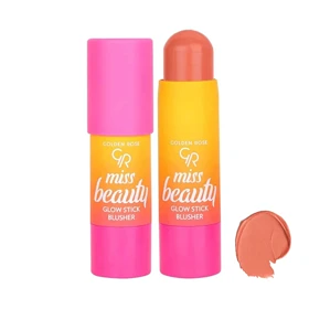 رژگونه استیکی Golden Rose Miss Beauty Glow Stick Blusher – رنگ‌های 01 Peach Flash و 02 Dusty Rose