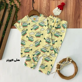 بلوز شلوار ریلی بچه گانه رنج1 تا 1.5سال