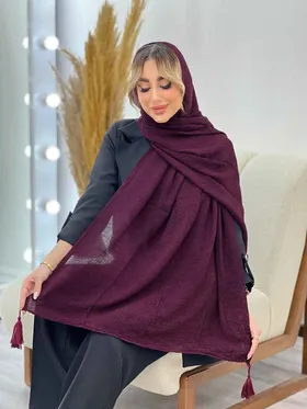شال پلیسه ساده