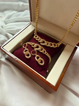 ست کارتیه نگین‌دار
