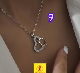 گردنبند زنانه زنانه نگین‌دار طرح جواهر