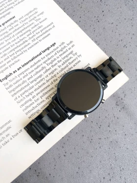 ساعت اسپرت ال ای دی دو کلید بندفلزی مشکی