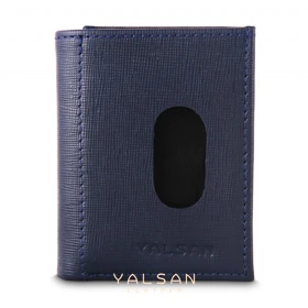 کیف پول زنانه چرم یلسان مدل لیورا کد 155-HRM (سرمه ای)