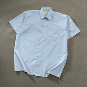 🧡 SIZE XL-L پیراهن نخی آستین کوتاه اورجینال برند ANTONIO GERMANI به سفارش کانادا مدل CLASSIC FIT