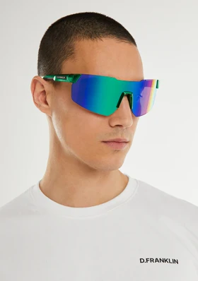 عینک آفتابی دی فرانکلین مدل D.franklin Tsunami Green Chrome / Green Revo