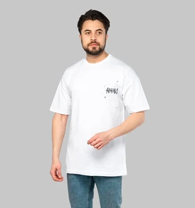 تی‌شرت یقه گرد طرح‌دار