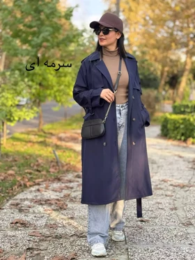 بارانی دو ژیله بلند ( دارای ایراد جزئی )