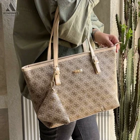 کیف زنانه گس Guess Shoulder Bag A01 (کرم)