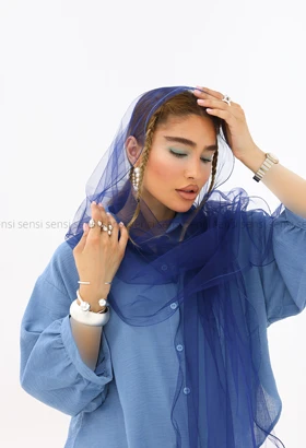 شال توری حریر کد1006189