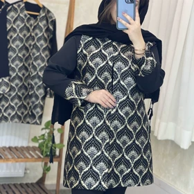 مانتو مجلسی زنانه بلند مدل روناک
