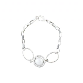 دستبند زنانه طرح حلقه مرواریدی