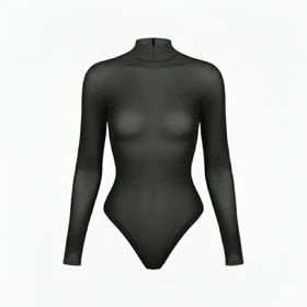 بادی حریر شیشه ای یقه سه سانت کشی