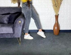 شلوار لی مام فیت