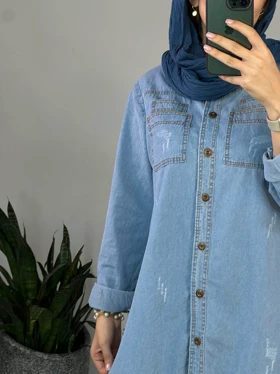 مانتو جین کاغذی ندا