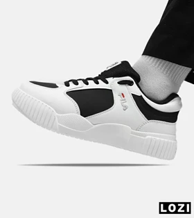 کفش کتانی مردانه کرم مشکی FILA مدل 5380