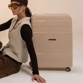 چمدان سایز متوسط مدل Rose Merry RL-201-3z-Medium_Champagne