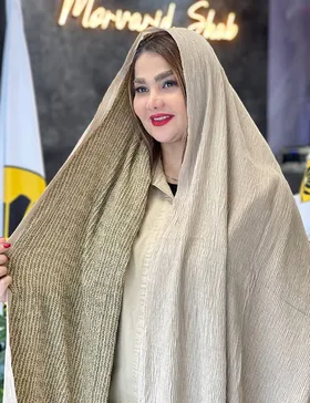 شال پلیسه وارداتی ماهک کد : L197B