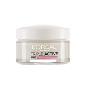 کرم چندمنظوره صورت لورآل, مدل Triple Active مناسب انواع پوست حجم 50 میلی‌لیتر