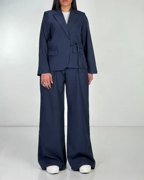 کت و شلوار بندینکی  کد 800021 (سرمه اى)