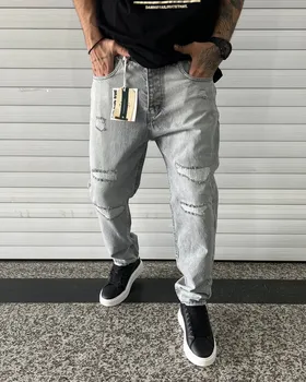 شلوار طوسی روشن زاپ‌دار SCOTCH&SODA