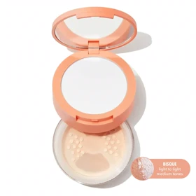 پودر فیکساتور آرایش بی‌رنگ شیگلم مدل Insta-Ready Duo رنگ Bisque وزن 14 گرم