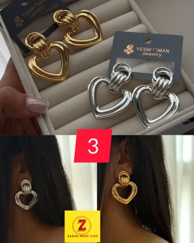 گوشواره فانتزی زنانه بزرگ دفرمه