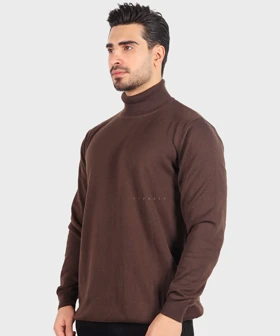 یقه اسکی مردانه ساده و بافت 0254